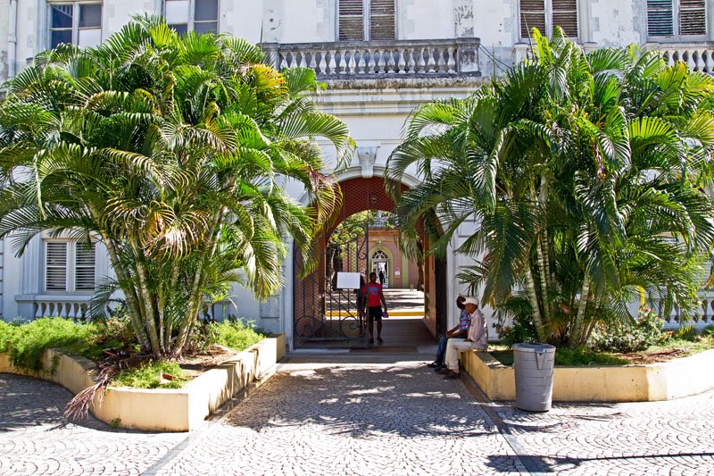 Gates leading to museum