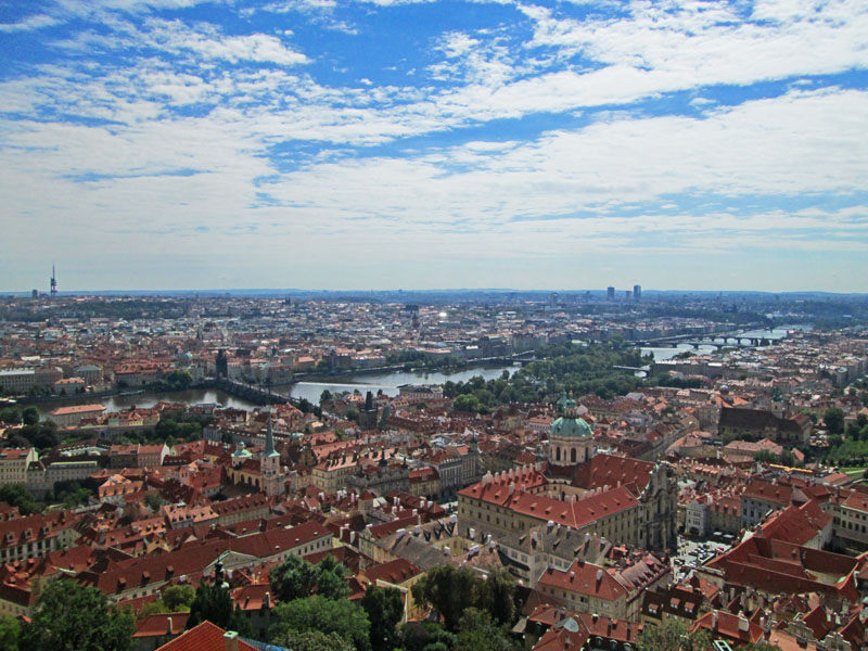 Prague View from Tower 