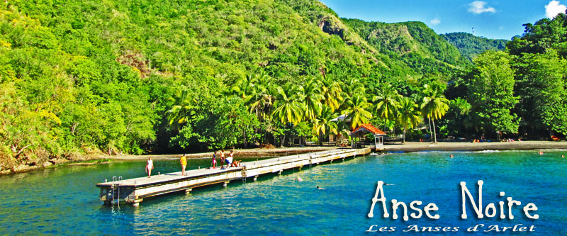 Anse Noire and the Diamond Rock