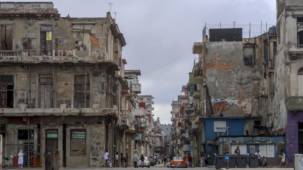Derelict buildings in Havana