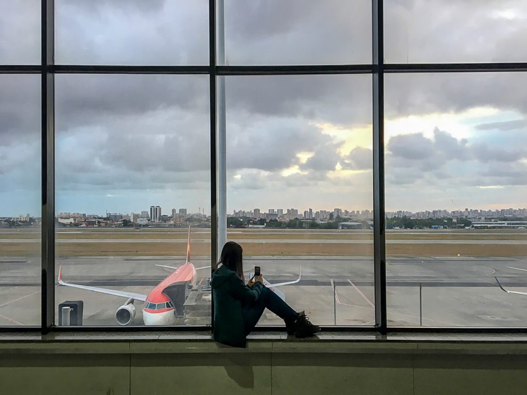 Sleeping in the airport