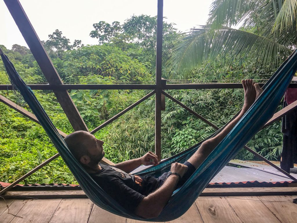 Hammock sleeping in Panama