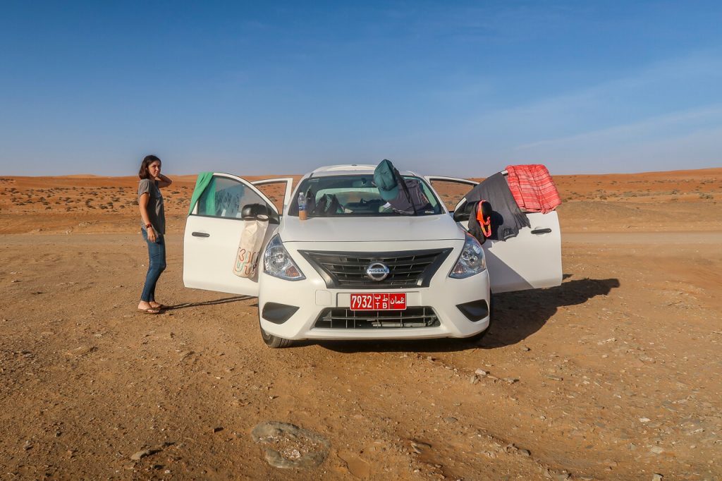 Drying clothes in the desert